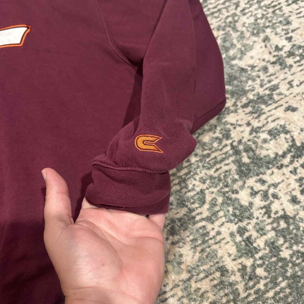 Vintage Colosseum Virginia Tech Sweatshirt Maroon Medium - Picture 3 of 6
